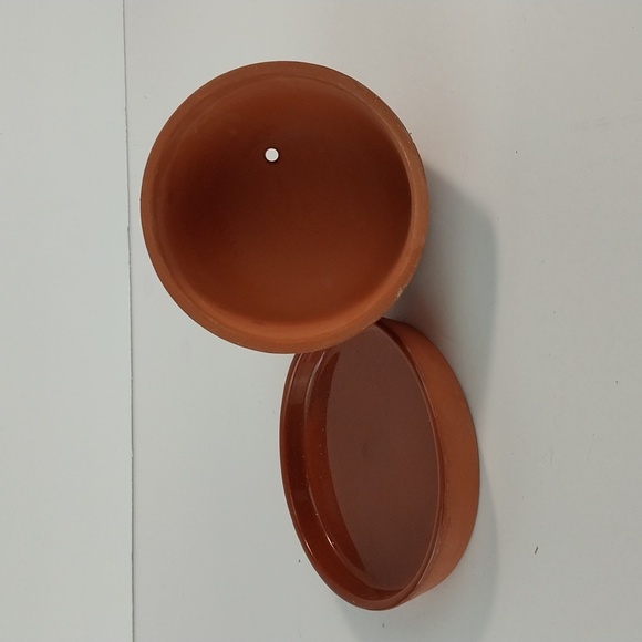 Vintage Terra Cotta Domed Garlic Roaster Baker Storage Holder - Picture 4 of 6